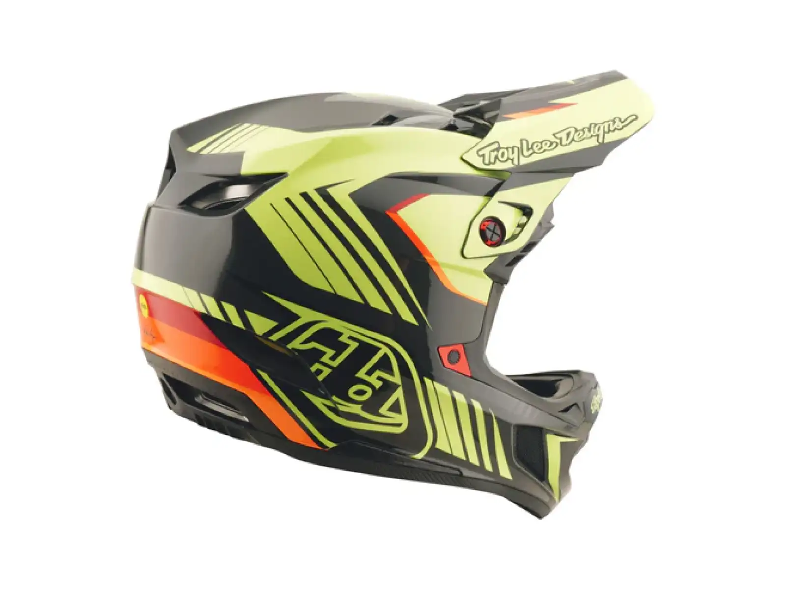 Troy Lee Designs D4 Polyacrylite Qualifier helmet Black/Yellow