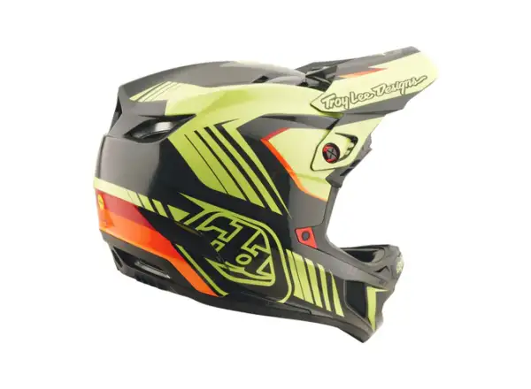 Troy Lee Designs D4 Polyacrylite Qualifier helmet Black/Yellow