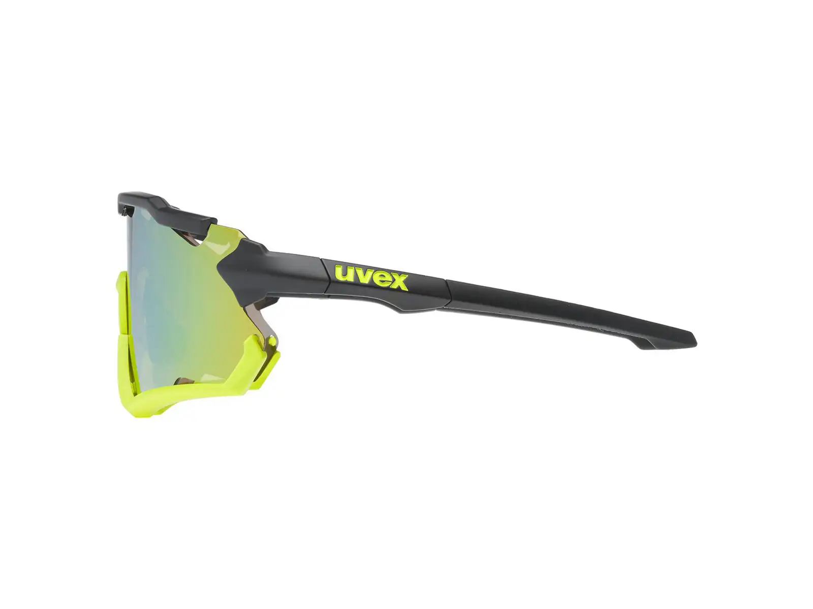 UVEX Sportstyle 228 glasses Black Lime Mat / Mirror Yellow (Cat. 3)