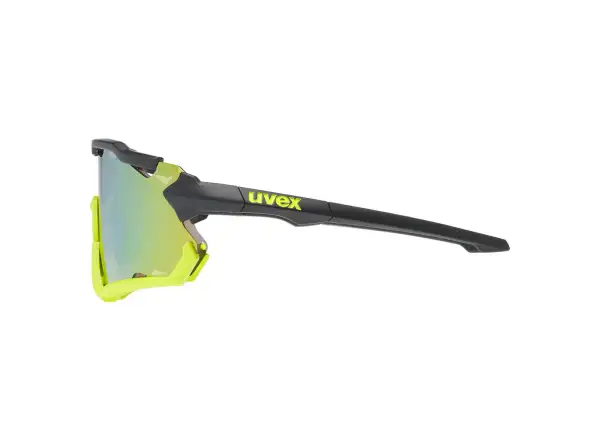 UVEX Sportstyle 228 glasses Black Lime Mat / Mirror Yellow (Cat. 3)