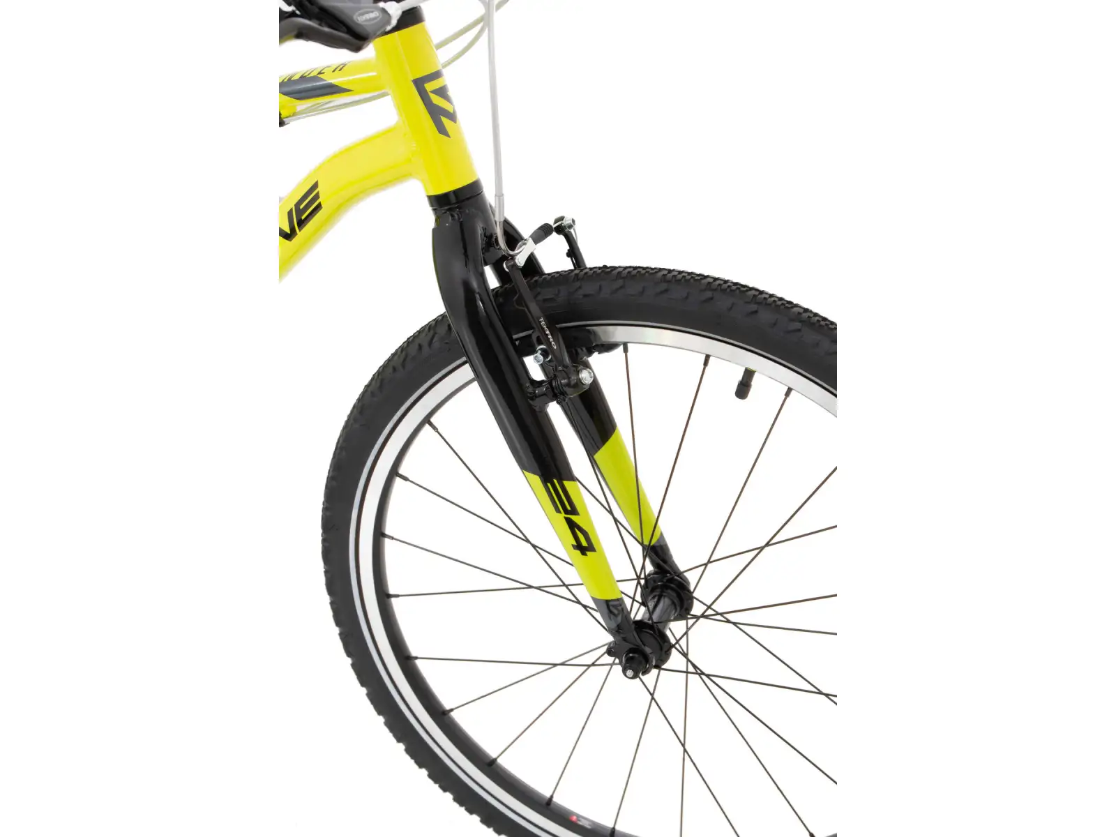 Rock Machine Thunder 24 Gloss Radioactive Yellow/Black/Dark Grey children's bike