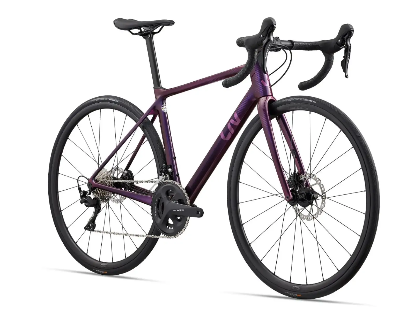 Liv Langma Advanced 2 Disc road bike chameleon purple