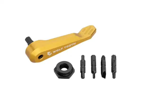 Wolf Tooth Axle Handle Multi-Tool gold