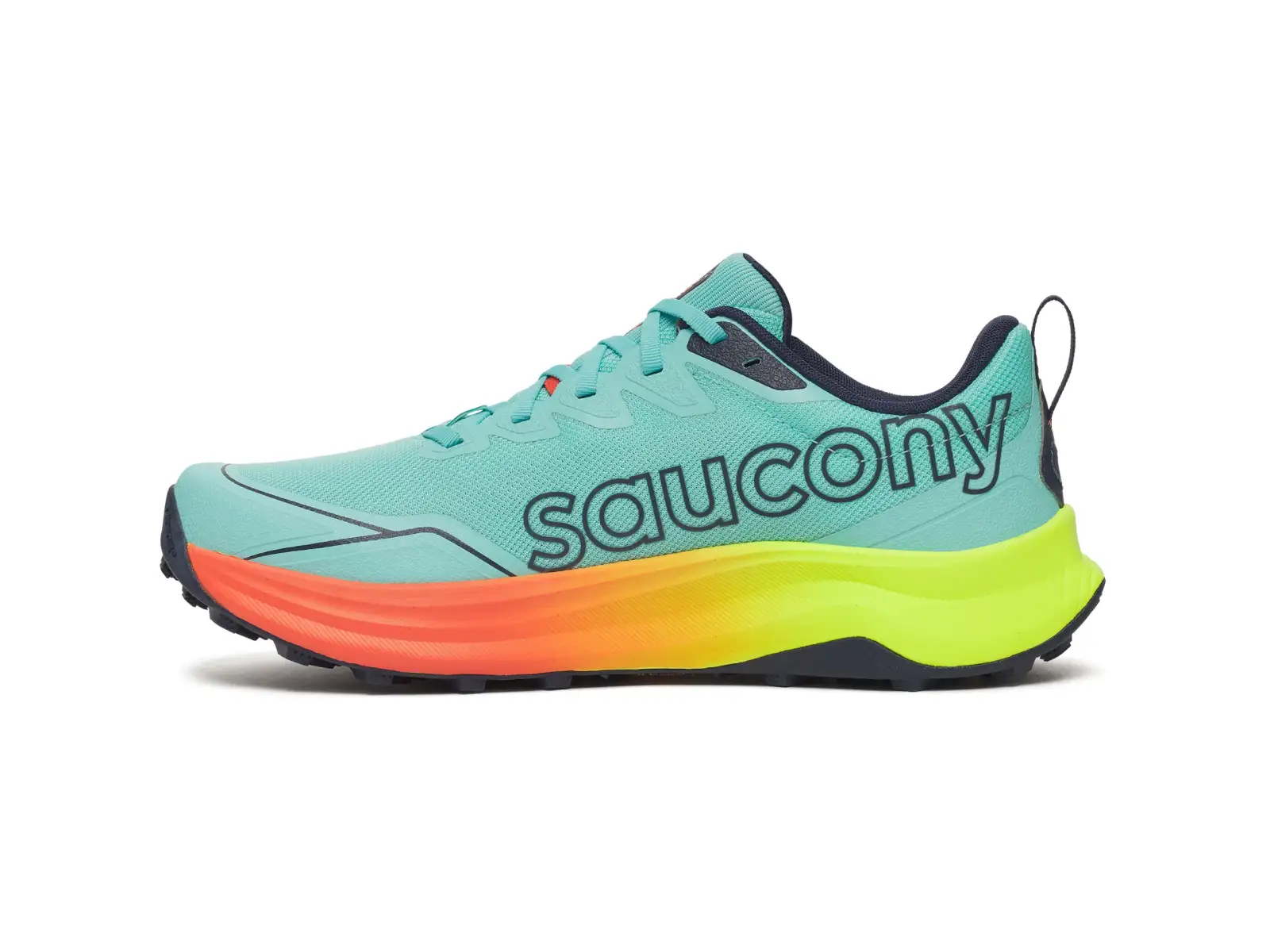 Saucony Peregrine 16 men's running shoes Splash/Citron