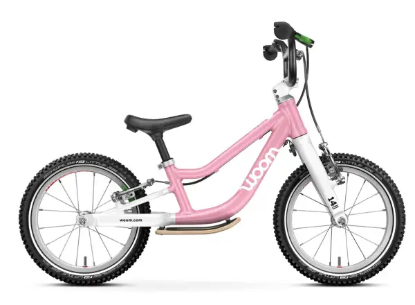 Woom GO 1 Plus children's balance bike 14" color Powder Pink