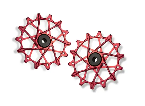 Garbaruk pulleys for Shimano 12 spd. 14 +14T Red