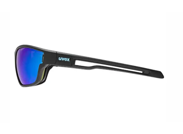 Uvex Sportstyle 806 glasses Black Matt/Mirror Blue