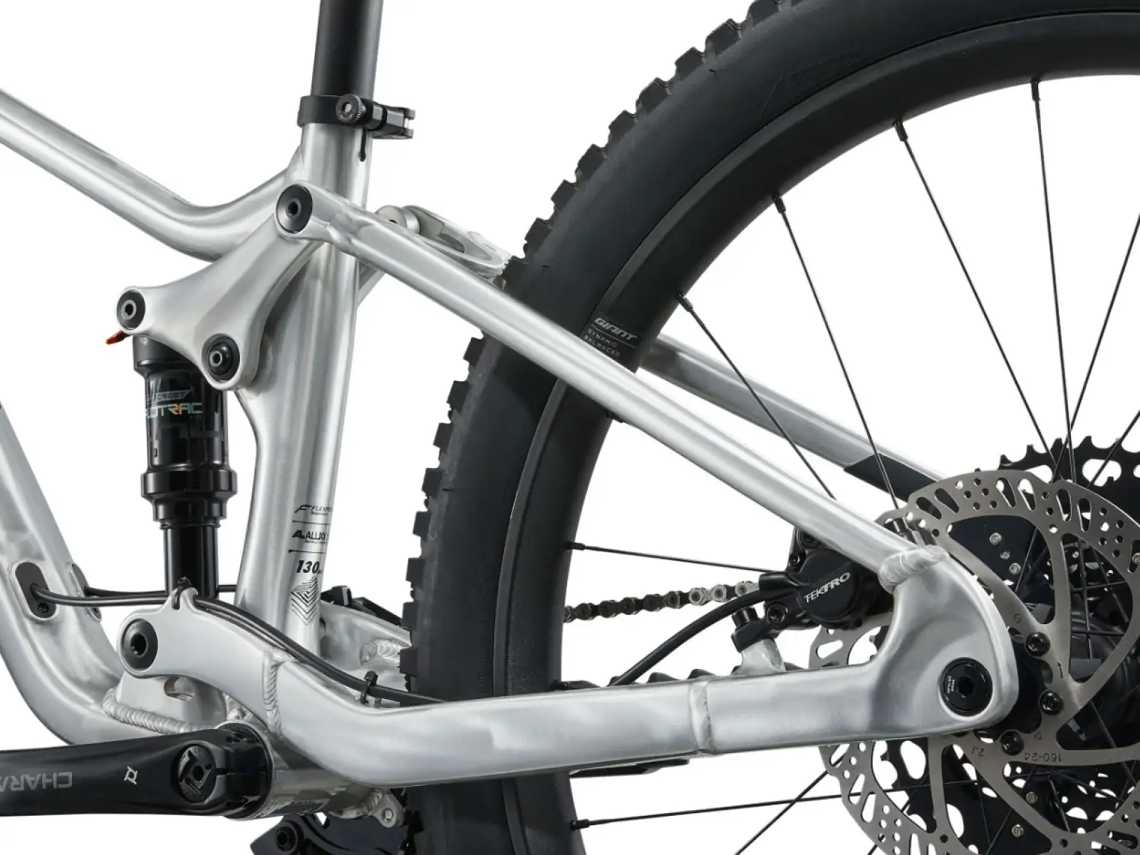 Giant Faith 24 children's full suspension bike Raw Aluminium