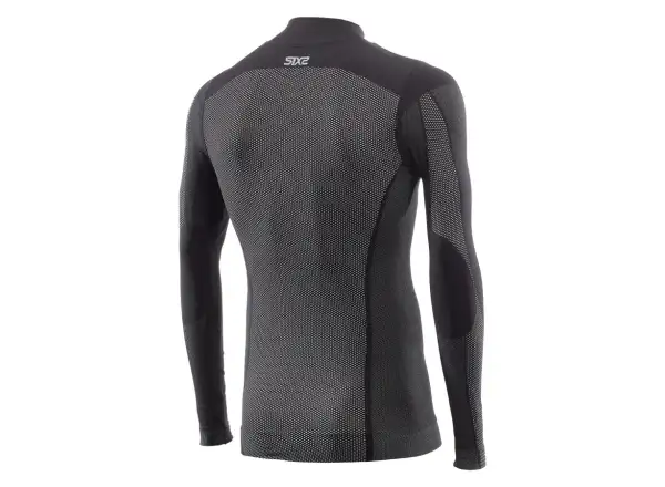 SIXS TS3 V2 functional long sleeve t-shirt with a stand-up collar carbon black