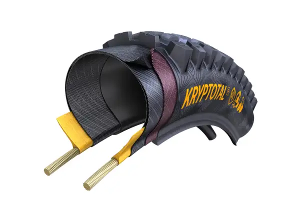 Continental Kryptotal-F Enduro Supersoft TLR 29" MTB tire kevlar front Black
