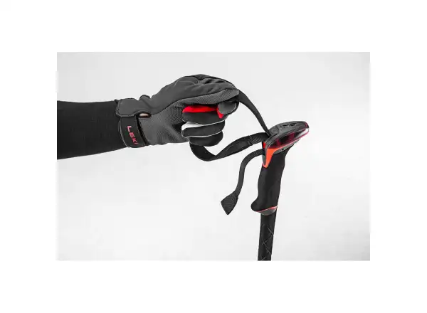 Leki Sherpa FX Carbon trekking poles Midnight blue/Dark blue/Bright red size 110 - 130 cm