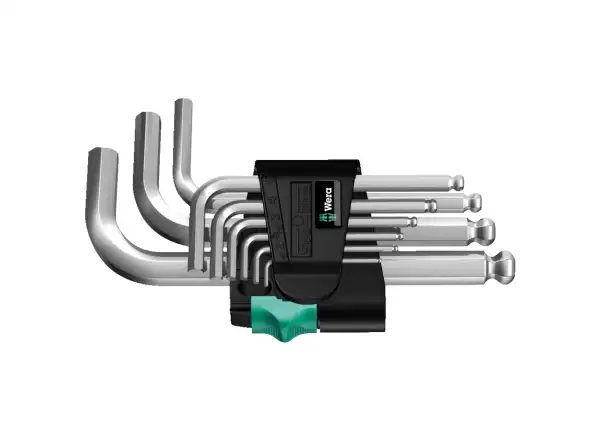 Wera 950/9 Hex-Plus 3 hex L-keys short chrome set 9 pcs