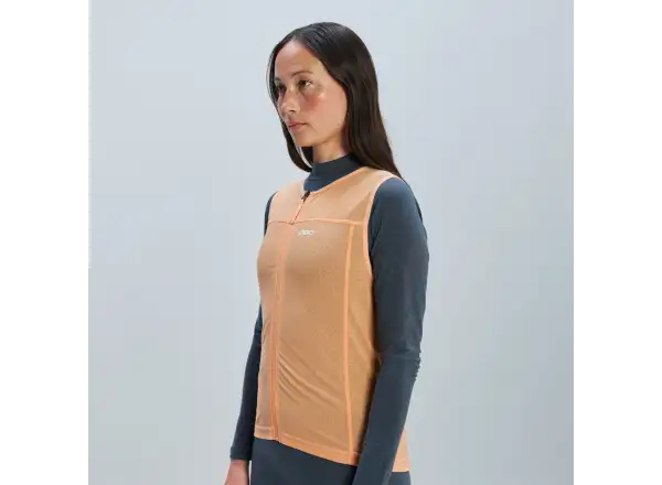 POC VPD Air Vest women's protective vest Apricot Sunstone