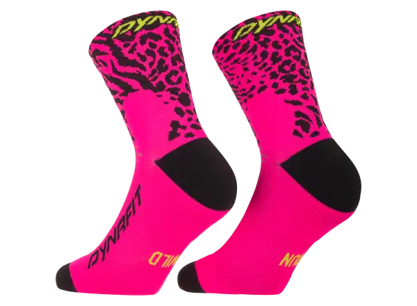 Dynafit Run Wild Mid running socks Pink Glo/0910