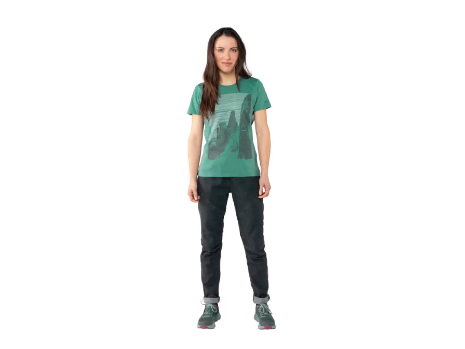 Dynafit X Simon Charriere women's T-shirt Atlantic/Dolomiti