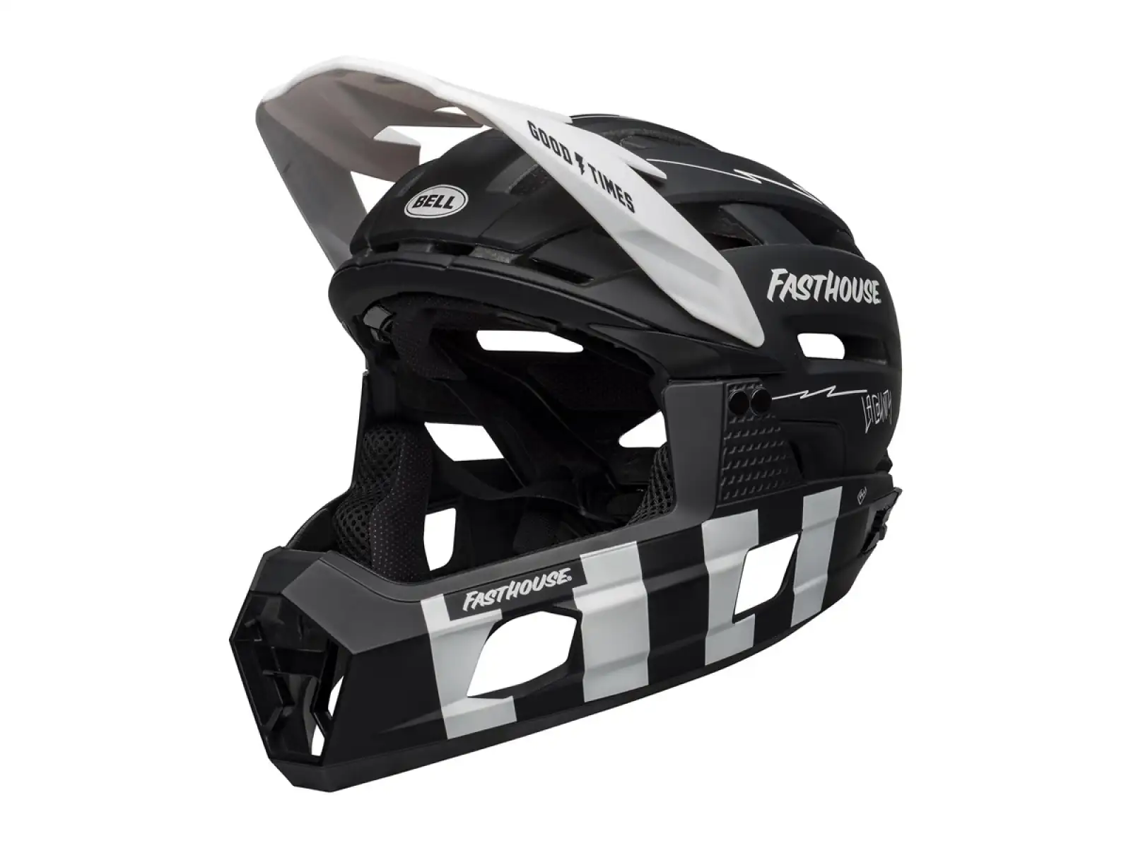 Bell Super Air R Mips helmet matte black/white fasthouse
