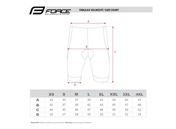 Force B30 shorts with insert black/fluo