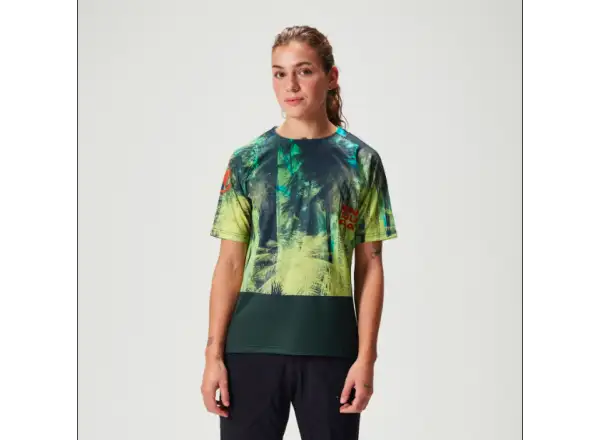 Endura Tropical Tee Print LTD women's jersey short sleeve Ghillie Green