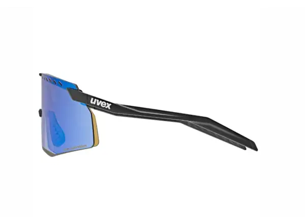 Uvex Pace Stage ColorVision glasses Black Matt/Mirror Blue