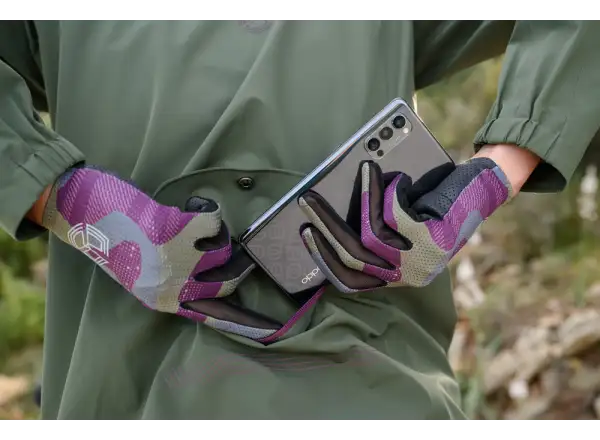 Silvini Saltaro men's gloves Plum/Olive