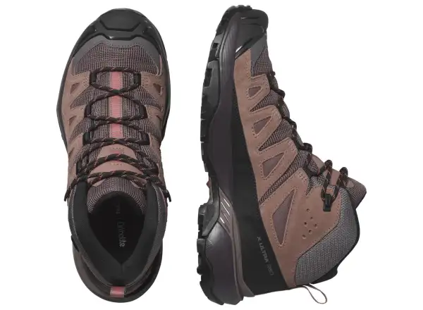 Salomon X Ultra 360 LTR MID GTX women's hiking shoes Peppercorn/Cognac/Hot Coral