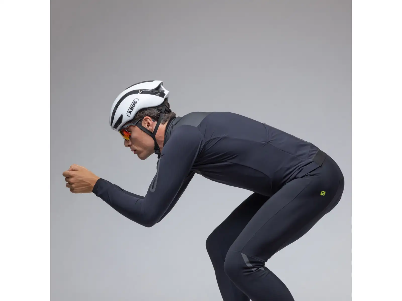 Alé R-EV1 Wool Speed men's winter cycling jacket Black