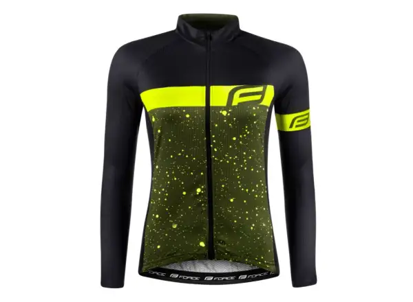 Force Spray Lady jersey long sleeve army/fluo