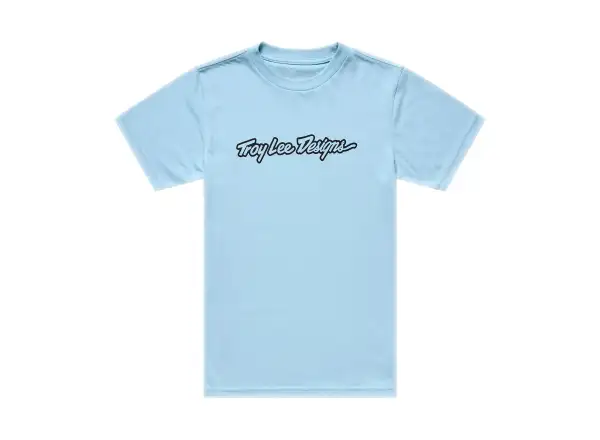 Troy Lee Designs Signature kids short sleeve T-shirt Dawn Blue