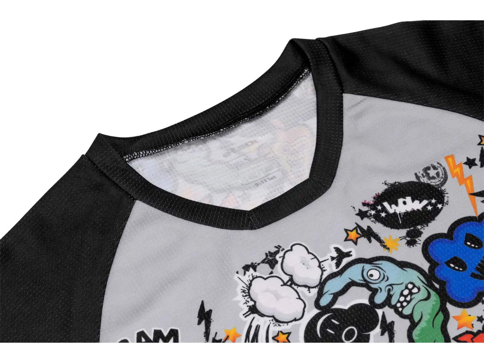 Etape Boom kids jersey short sleeve black/graphic