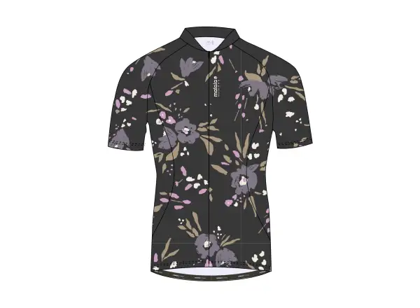 Maloja VilsaM. AOP 1/2 women's jersey short sleeve Deep Black