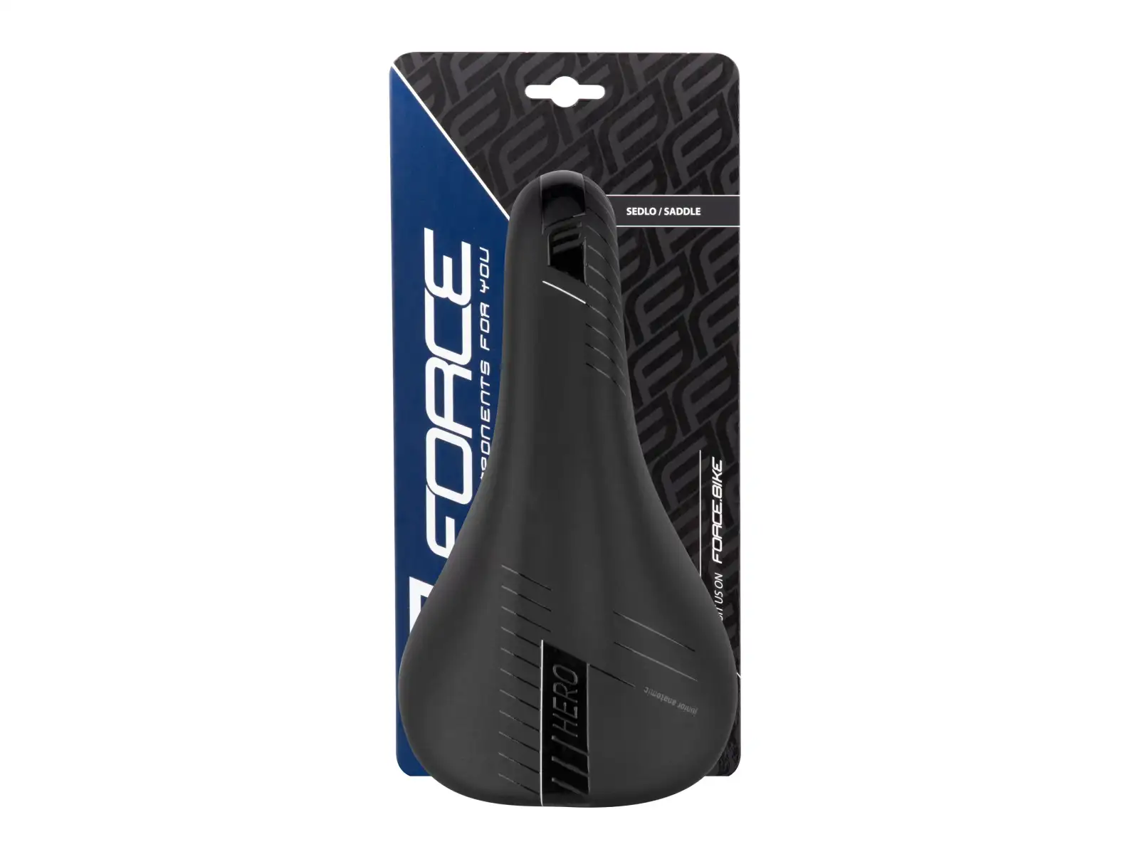 Force Hero kids' saddle 20-24" black-white