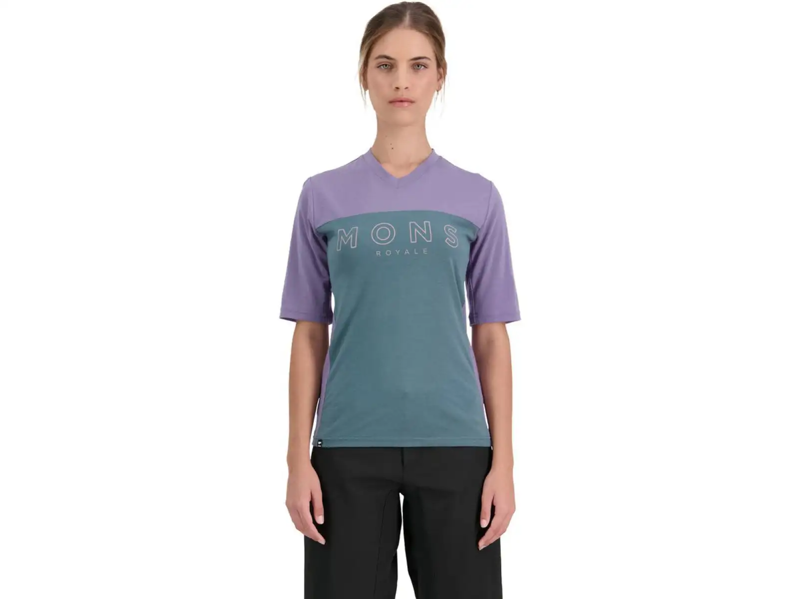 Mons Royal Redwood Enduro VT WMNS women's jersey short sleeve Thistle/Burnt Sage