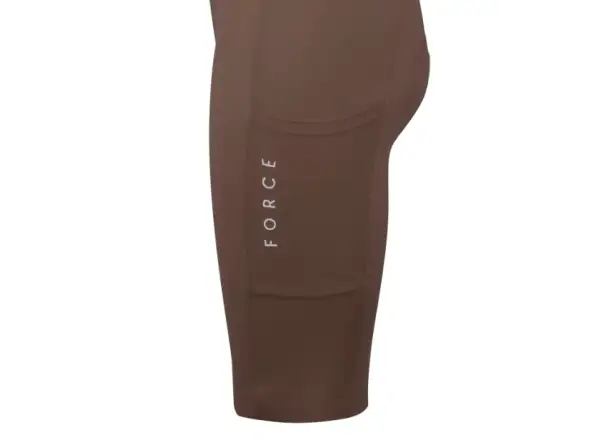Force Mono Lady women's shorts with pad and bib brown