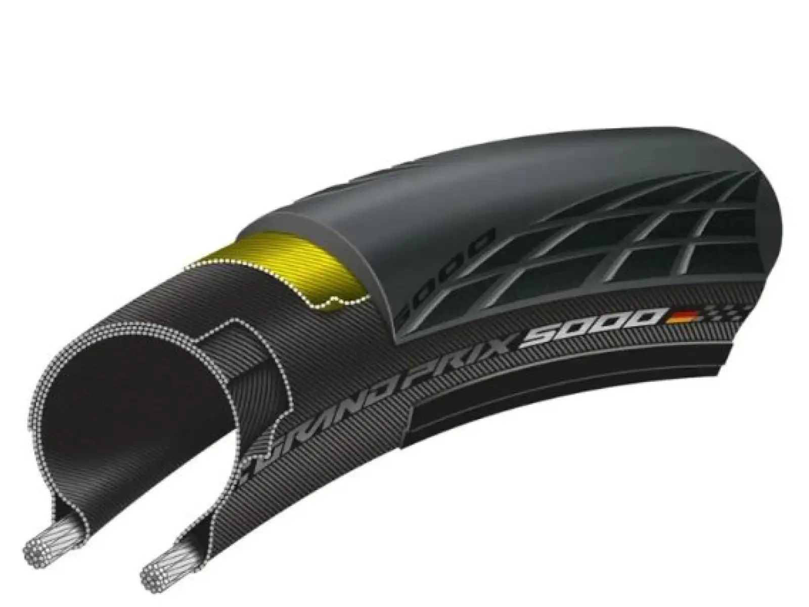 Continental GrandPrix 5000 S TR 28 mm road tire kevlar black