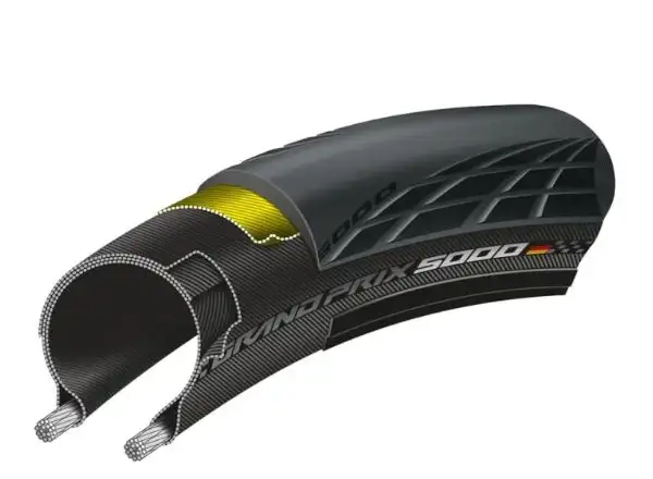 Continental GrandPrix 5000 S TR 28 mm road tire kevlar black