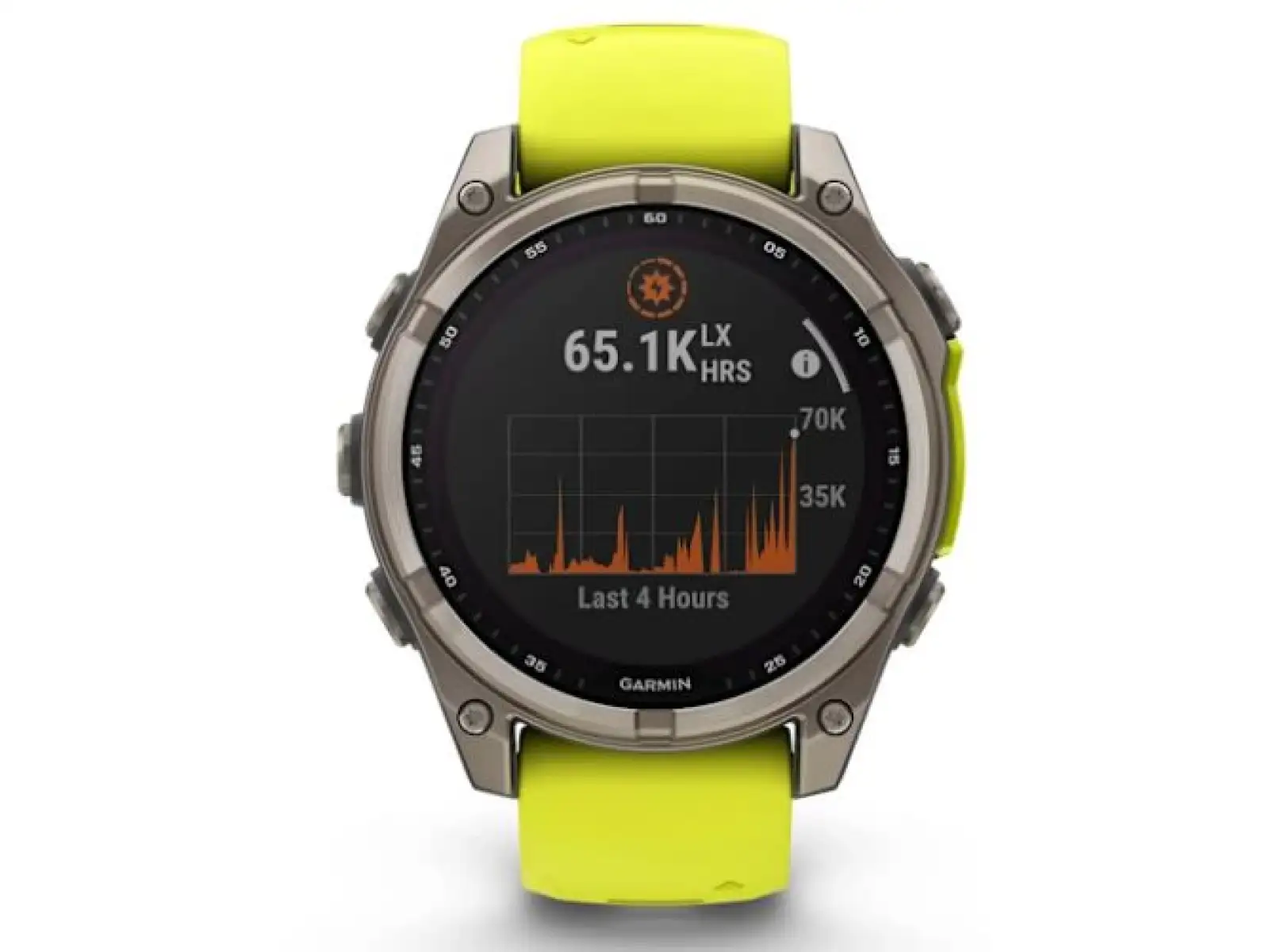 Garmin fenix 8 - 47 mm Solar Sapphire smartwatch Titanium Yellow/Graphite