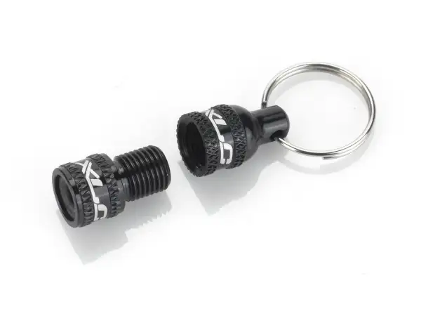 XLC PU-X07 keychain adapter from Presta valve to Schrader valve black