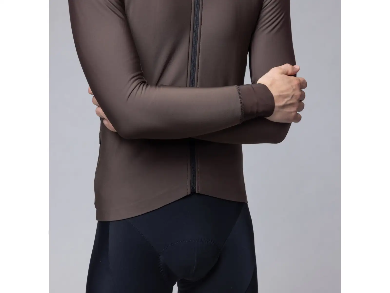 Alé Klimatik K-Idro men's insulated cycling jersey Coffee