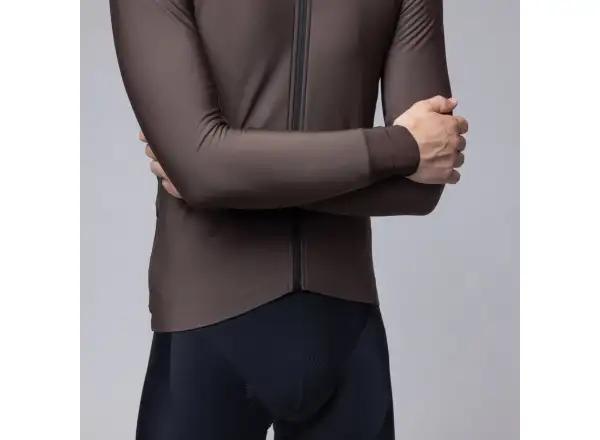 Alé Klimatik K-Idro men's insulated cycling jersey Coffee