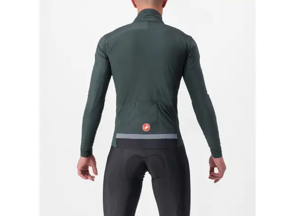 Castelli Beta RoS men's jacket Rover Green/Red Orange