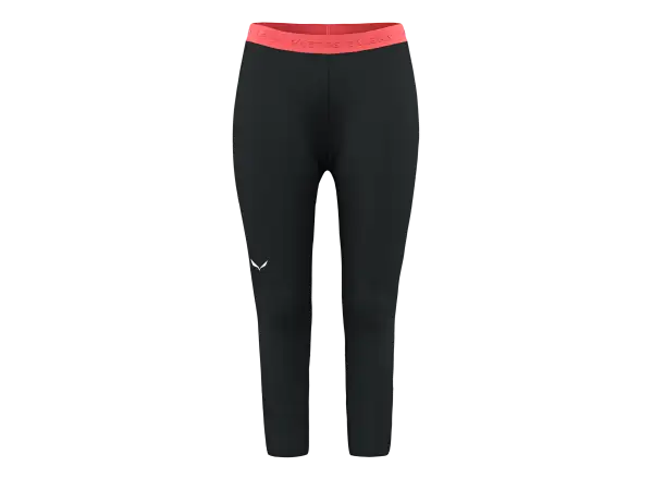 Salewa Cristallo Warm Alpine Merino Responsive women's 3/4 leggings Black Out Melange