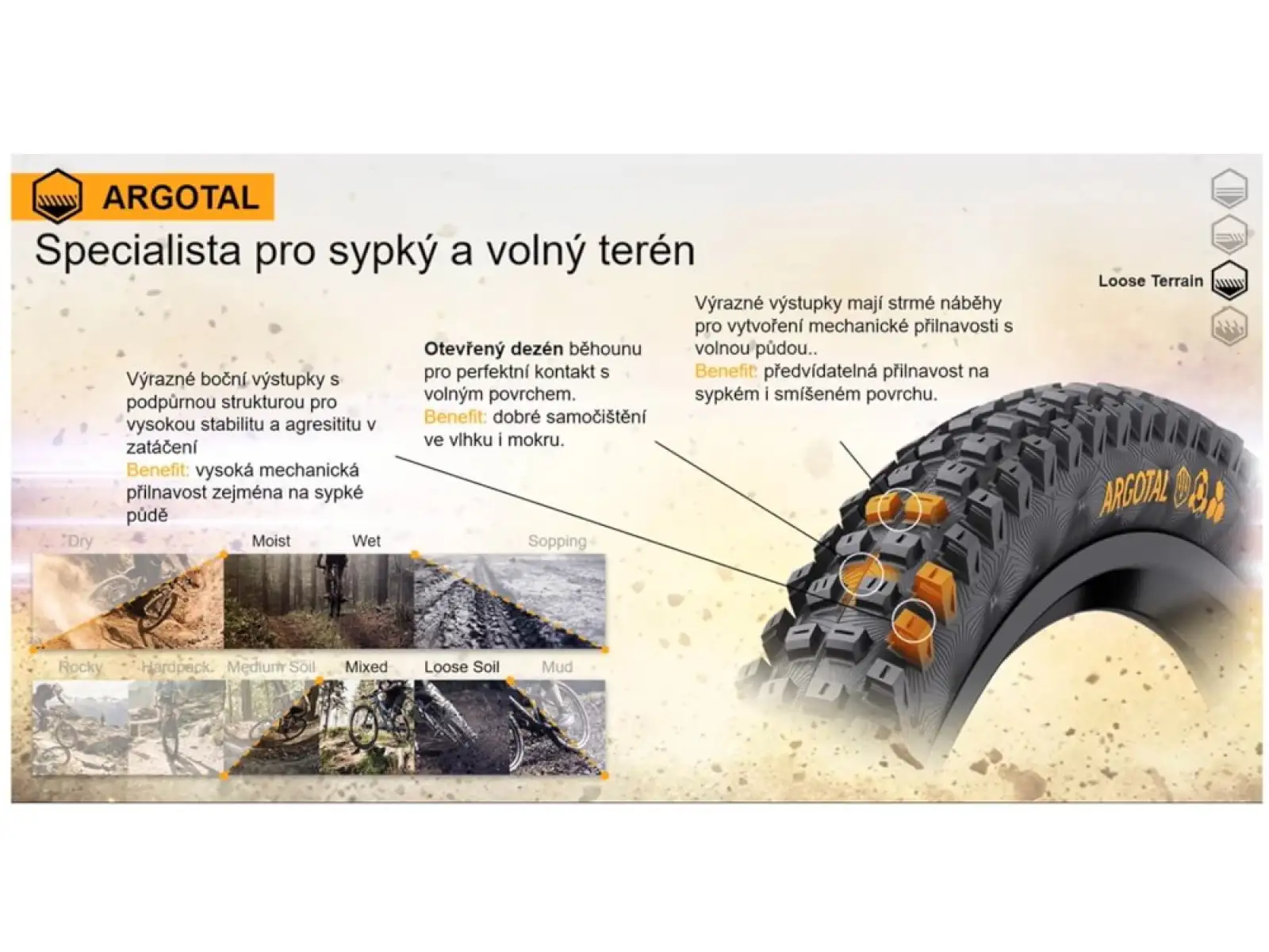Continental Argotal Trail Endurance 29x2,40" TLR E-25 MTB tire kevlar černá