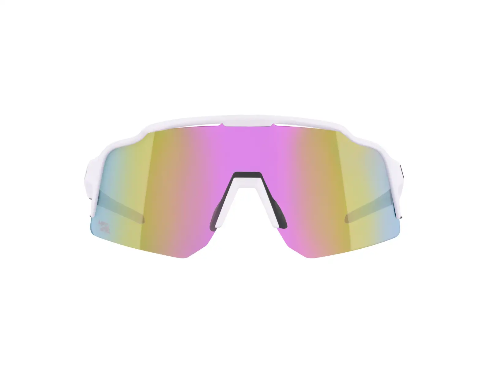 Force Strive glasses white/purple-yellow mirrored lens