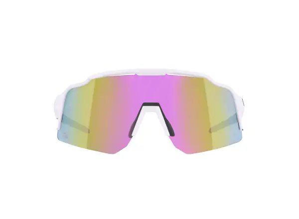 Force Strive glasses white/purple-yellow mirrored lens