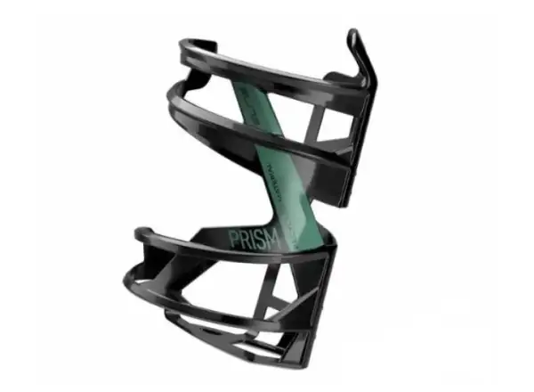 Elite Prism 23 Recycled bottle cage side left Black/Green