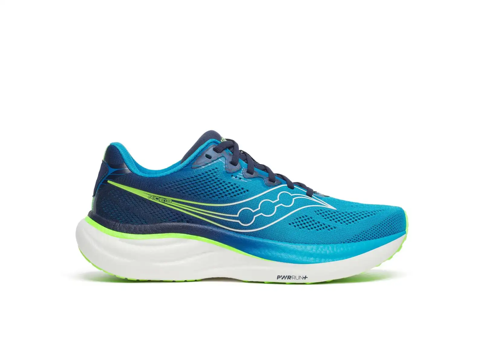 Saucony Ride 19 men's running shoes Cobalt/Slime