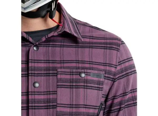 Troy Lee Designs Grind Flannel men's shirt Plaid Deep Purple