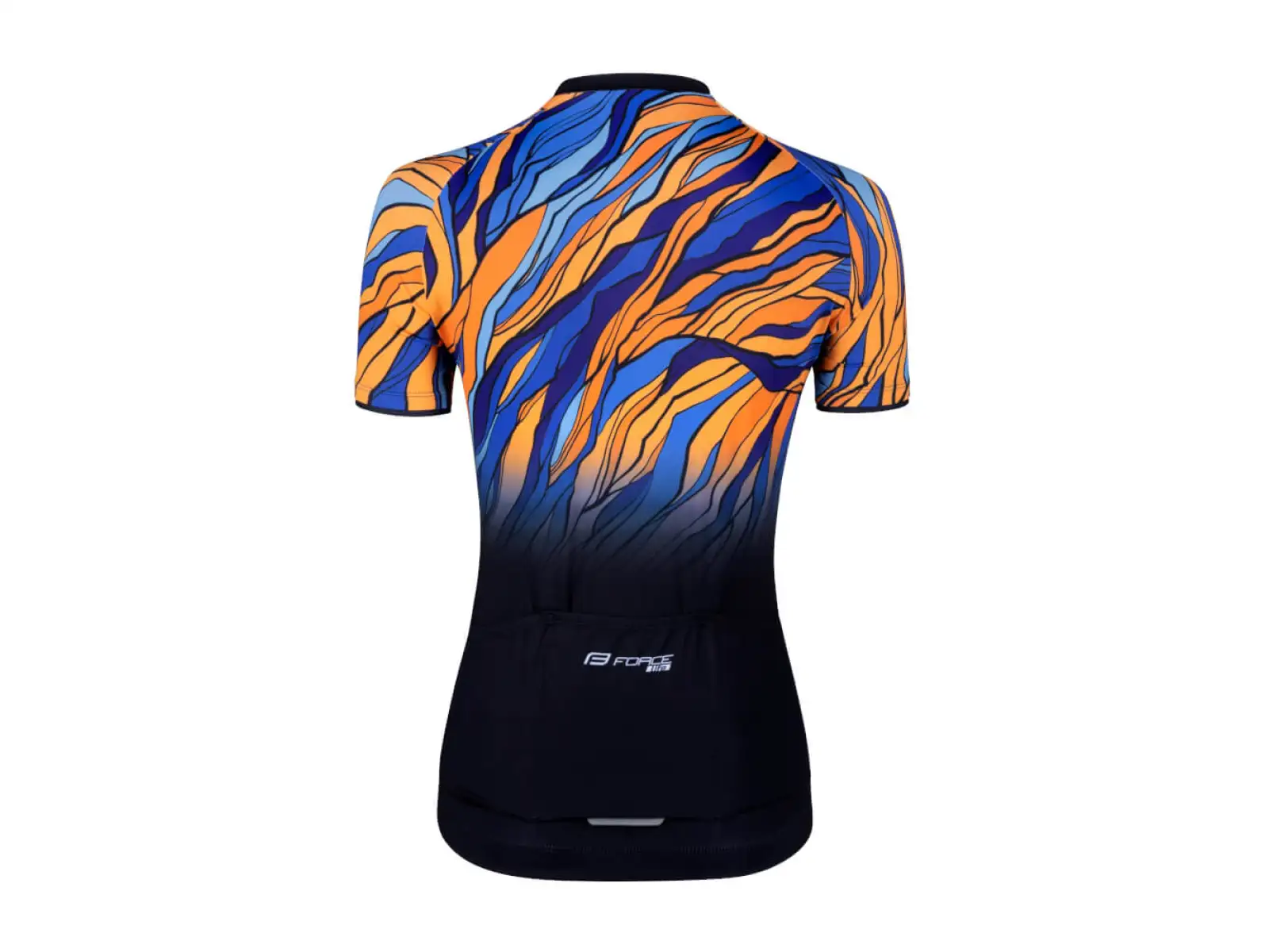Force Life Lady jersey short sleeve black/blue/orange