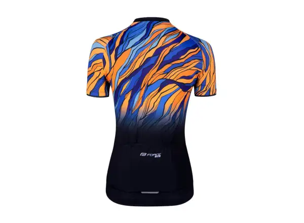 Force Life Lady jersey short sleeve black/blue/orange