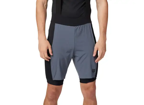 Fox Flexair Ascent men's bib shorts Graphite